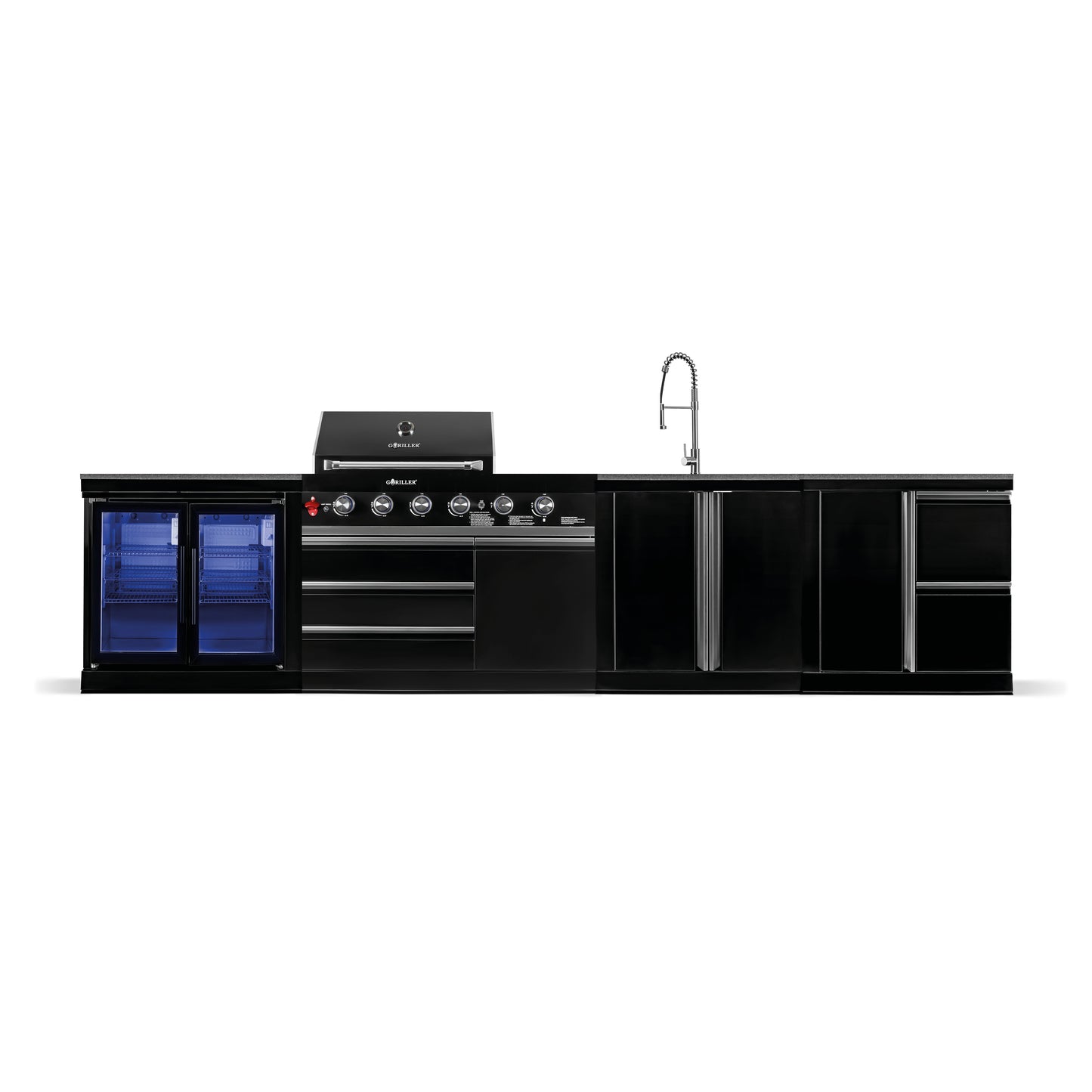 BB-L3 outdoor kitchen | 4+2 gas grill | CoolDuo | Clean | Prep