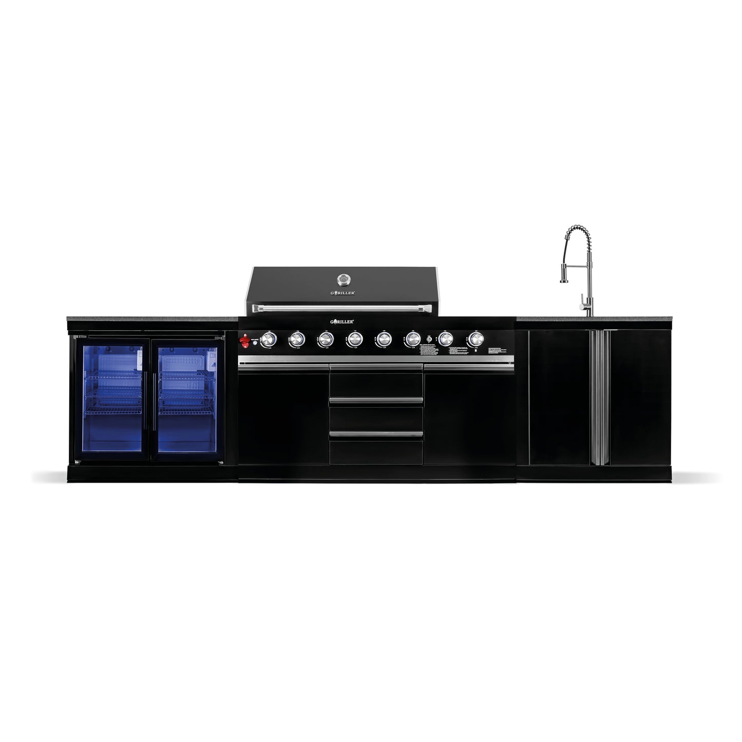 BB-M1 outdoor kitchen | 6+2 gas grill | CoolDuo | Clean