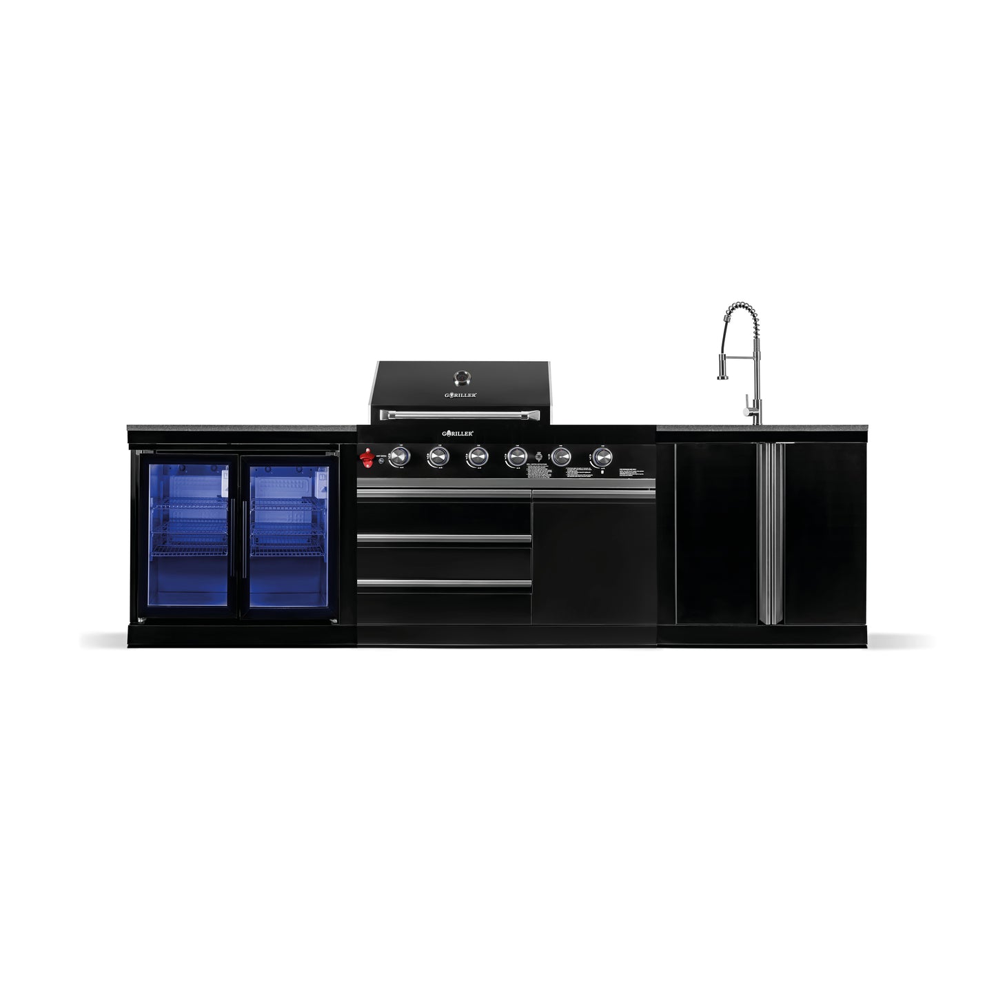 BB-M6 outdoor kitchen | 4+2 gas grill | CoolDuo | Clean