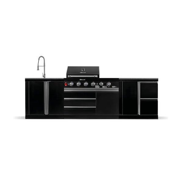 BB-M9 Outdoor Kitchen | 4+2 Gas Grill | Clean | Prep