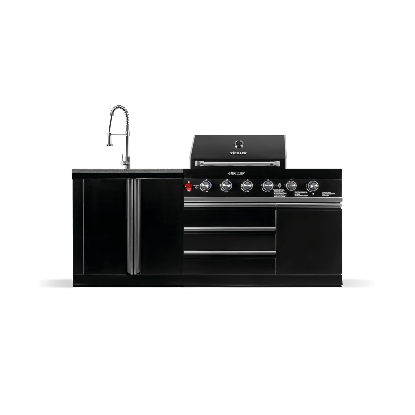 BB-S8 outdoor kitchen | 4+2 gas grill | Clean