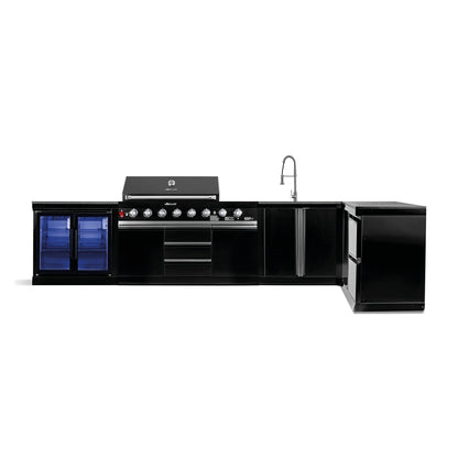 BB-XL1 outdoor kitchen | 6+2 gas grill | CoolDuo | Clean | Prep | Corner