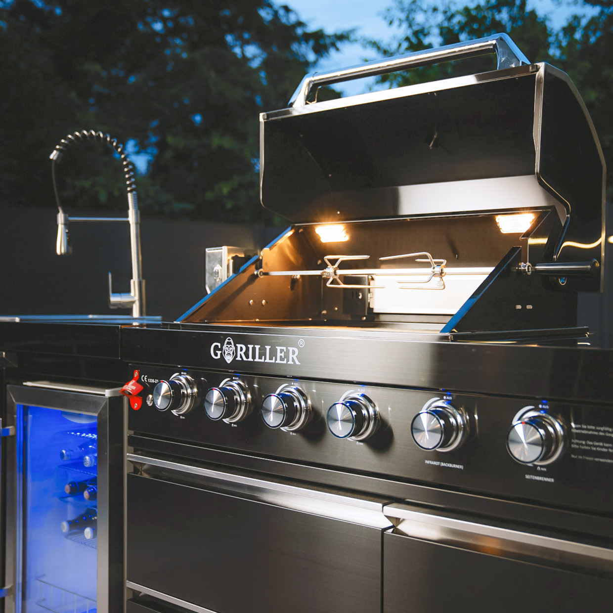 BB-L4 Outdoor Kitchen | 4+2 Gas Grill | Cool | Clean | Prep