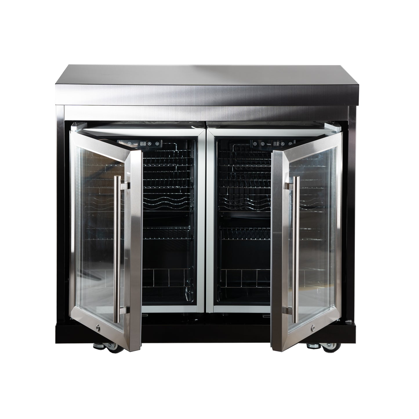 CoolZone Pro Stainless Steel Outdoor Kitchen Black 96x58x90cm-pre-assembled