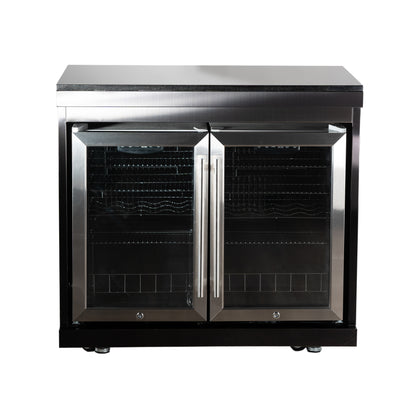 CoolZone Pro Rockster Stainless Steel Outdoor Kitchen Black 96x58x90cm-pre-assembled