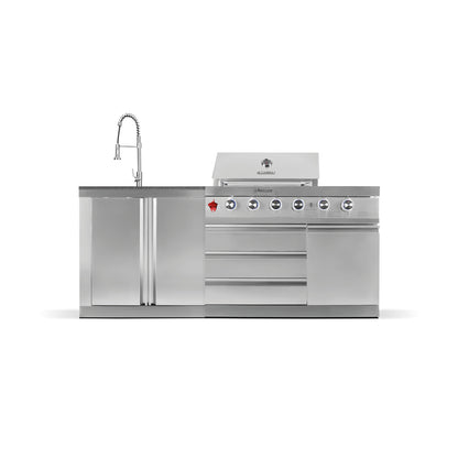 SB-S3 outdoor kitchen | 4+2 gas grill | Clean