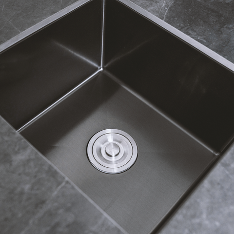 Deep stainless steel sink